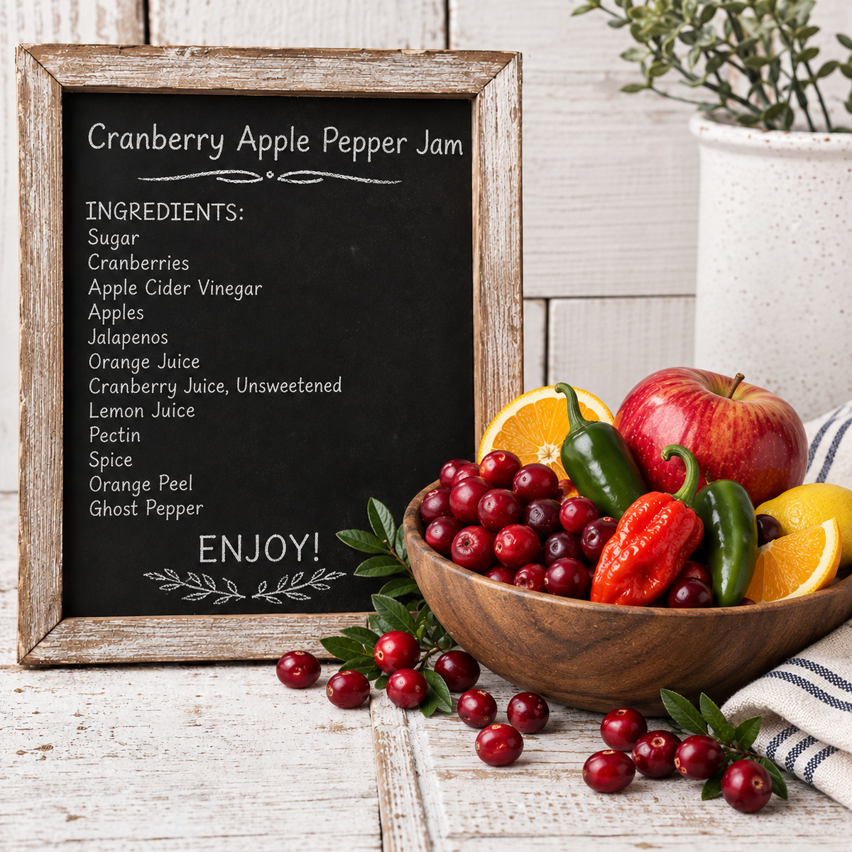 Cranberry Apple Pepper Jam (Seasonal Limited Edition)