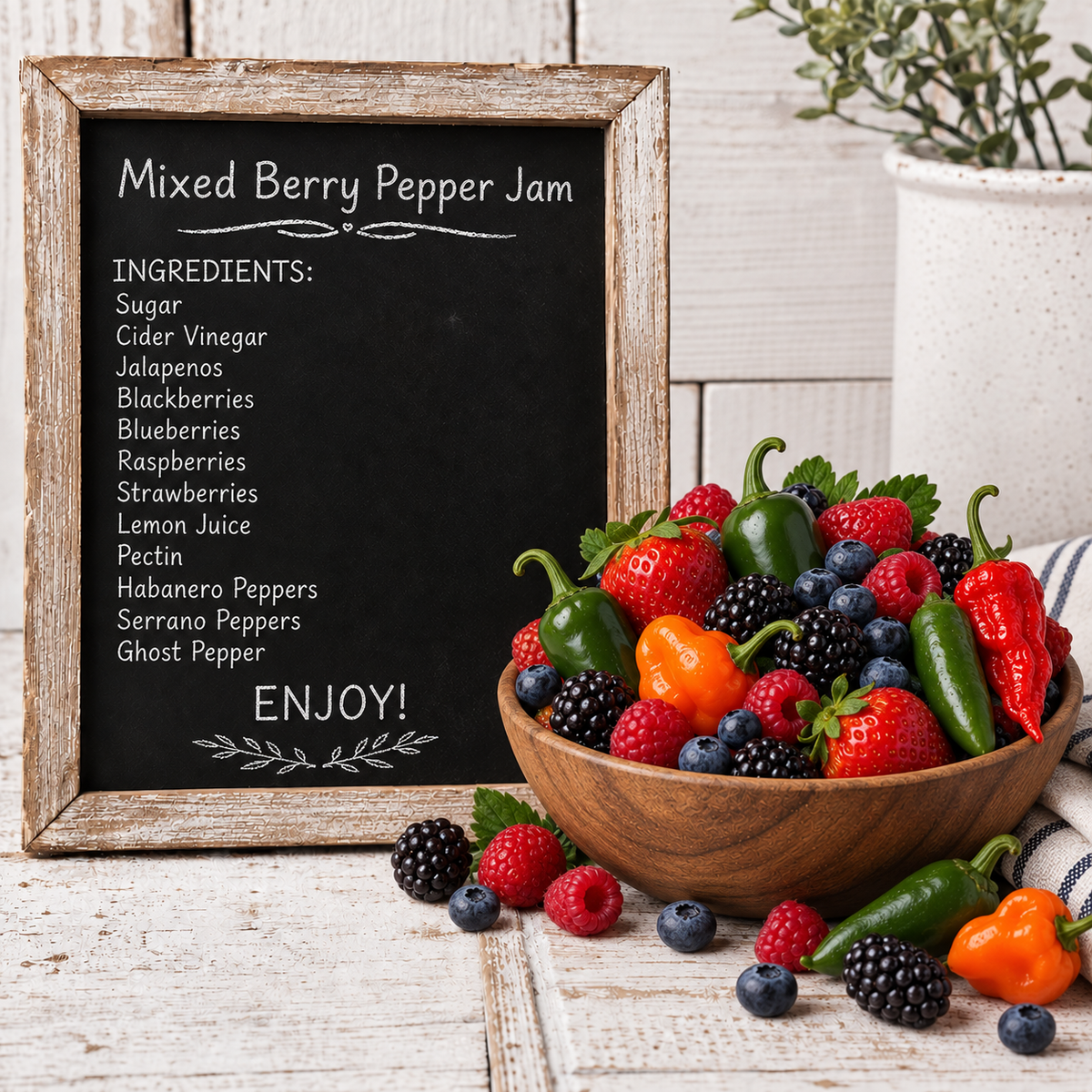Mixed Berry Pepper Jam